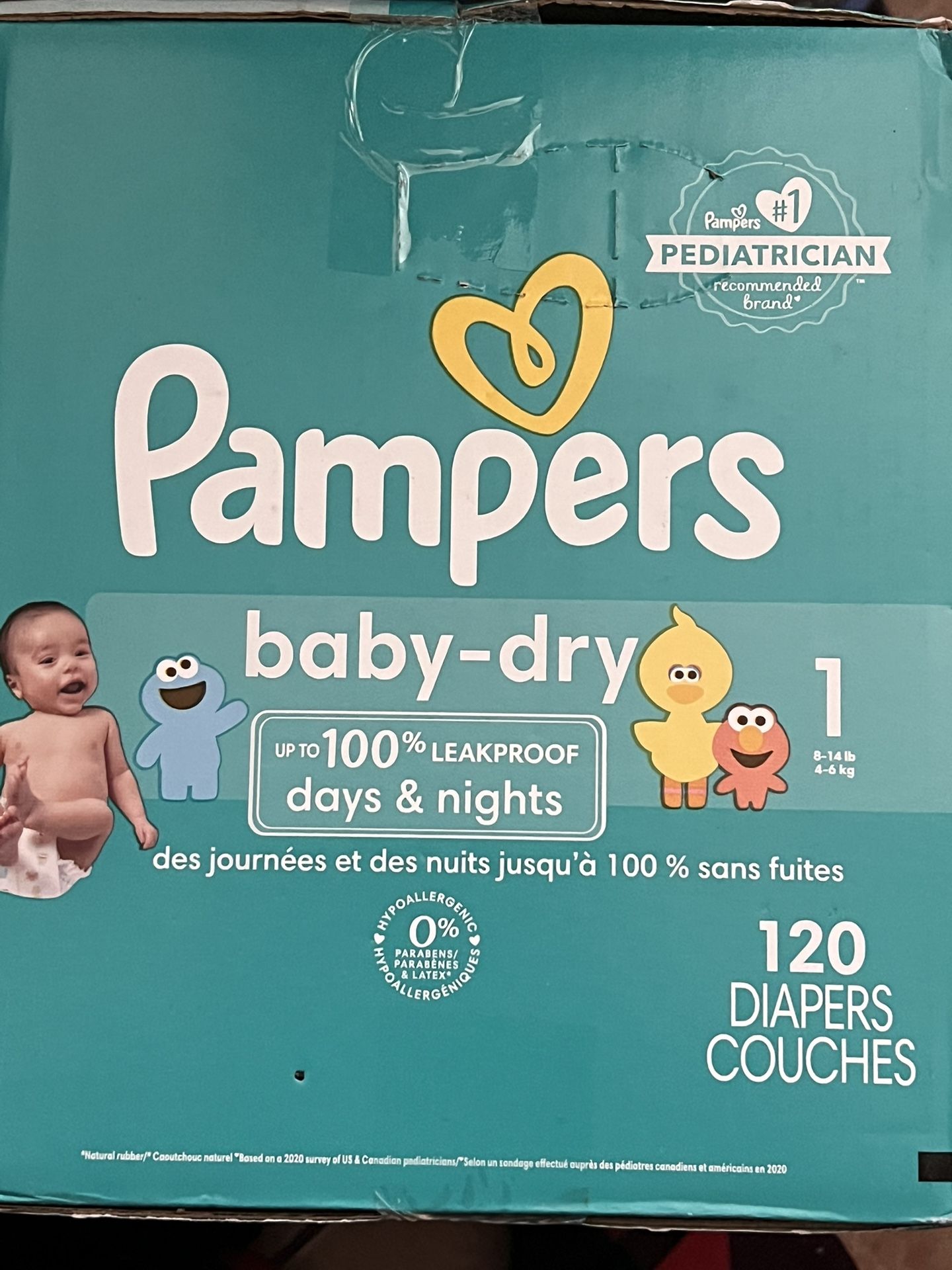 Size 1 Baby Diapers PAMPER brand