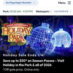 4 Magic Mountain Tickets