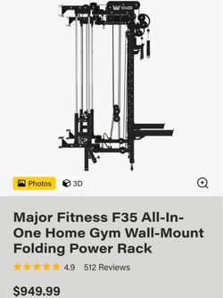 Major Fitness F35 All-In-One Folding Power Rack