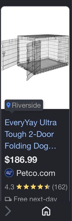 47 long 30 wide 33 tall dog crate