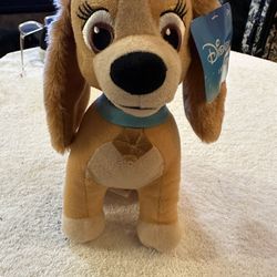 Walt Disney Lady and the Tramp LADY DOG 9" Plush STUFFED ANIMAL TOY NEW