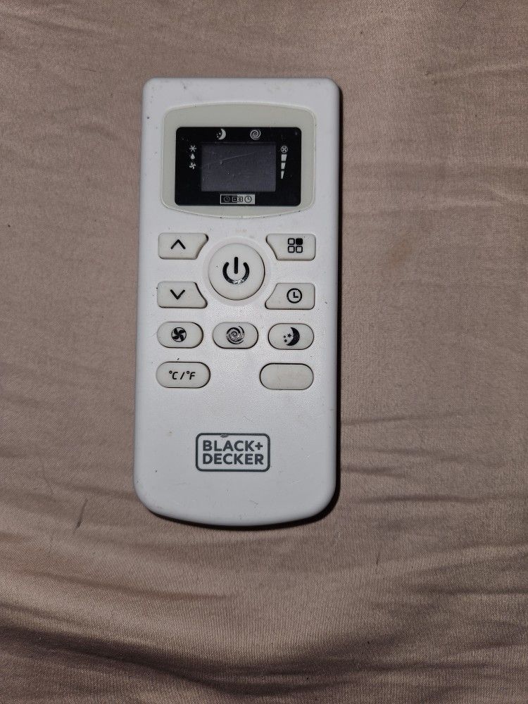 Black & Decker Portable A/C Remote Model# (contact info removed)49A