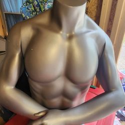Men Mannequin Bust Torso W/metal stand  Magnetic Arms