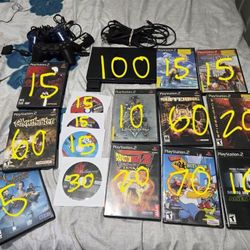 PS2 Slim With Games