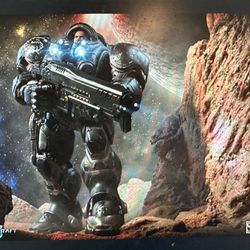Super Rare Sideshow Collectibles  StarCraft II Jim Raynor 1/6 Scale Figure Item # 100181