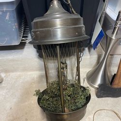 Greek Goddess Hanging Oil Rain Drip Lamp 70s Vtg ~ Vintage !