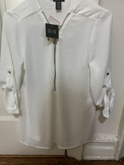 Woman White Blouse