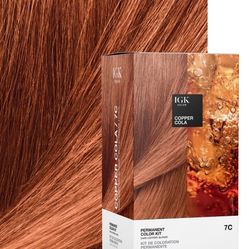   3 For $30 IGK Copper Cola 7C Permanent Color Kit – Dark Coppery Blonde (New in Box) 