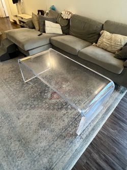 Glass coffee table - Room & Board