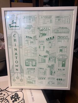 San Francisco Chinatown Art Print Framed