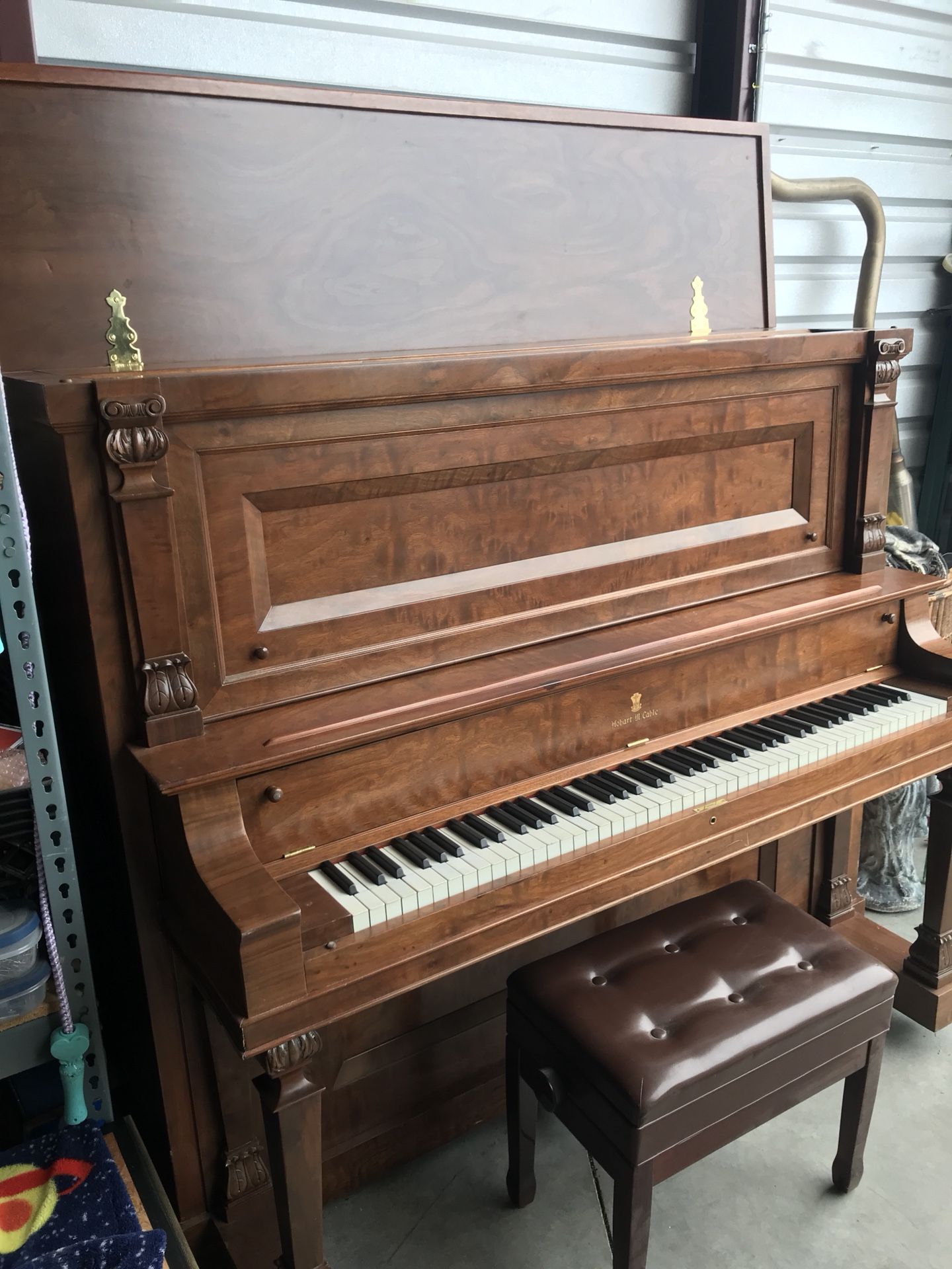 Upright Piano Hobart Cable Co. Wessell Nickel & Gross