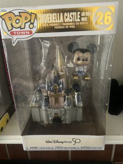 Cinderella’s castle with Mickey Mouse