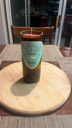 Wine Bottle Candle- Coast Road Collection