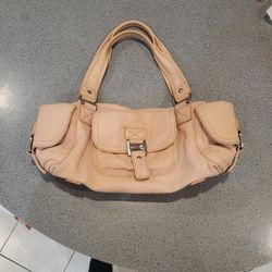 Michael Kors Satchel Bag Leather Peach