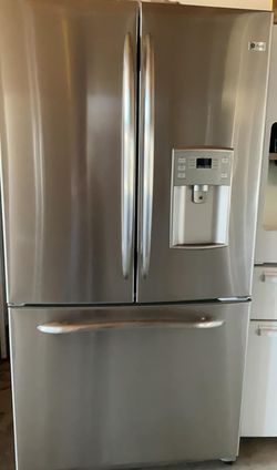 GE 3-Door Stainless Steel Refrigerator Fridge
