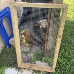 Large rustic frame chicken wire, great For display