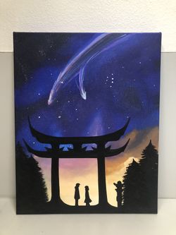 Hand painted Canvas “Your Name” Painting 16x24