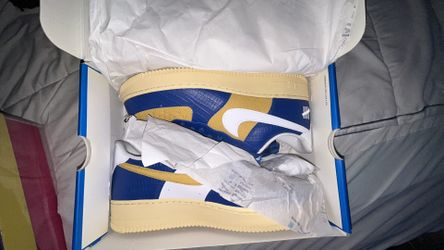 Nike Air Force 1 Low SP Undefeated 5 On It Blue Yellow Croc