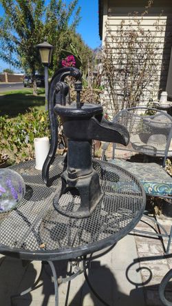 Vintage black water pump