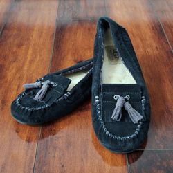 Ugg W Lizzy Moccasins Slippers Size 7 Black