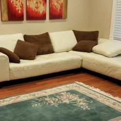 Sectional 2 Piece L-shape Sofa for $100