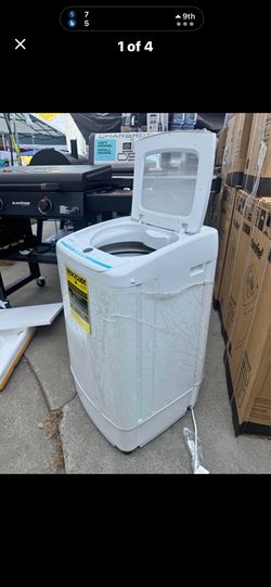 Brand new, Comfee' Portable Washing Machine, 0.9 cu.ft Compact Washer With LED Display, 5 Wash Cycles, 2 Built-in Rollers, Space Saving Full-Automatic