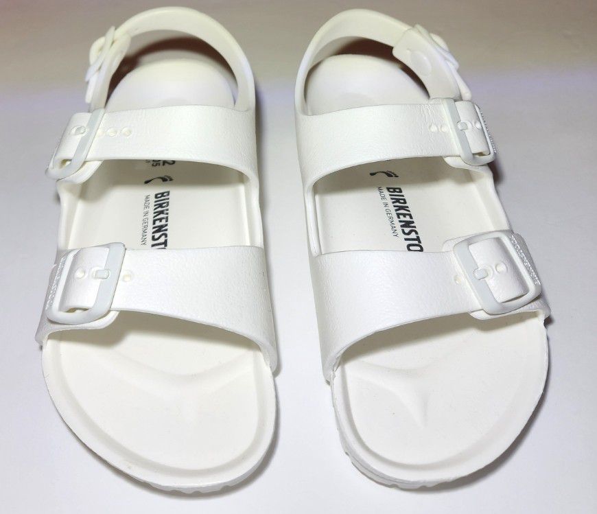 New Birkenstock Milano kids EVA White Sandals SIZE 1 US / 32 EU / 13 UK