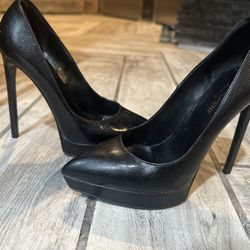 Authentic YSL Black Heels 5”