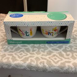 2, 18 fl oz Pfaltzgraff Porcelain Mugs New In The Box