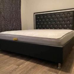 BED AND MATTRESS BLOWOUT!! YOU CHOOSE THE BED!! KING SIZE $395..QUEEN SIZE $345!!