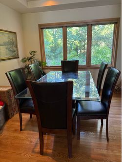 Dinning table with 6 chairs