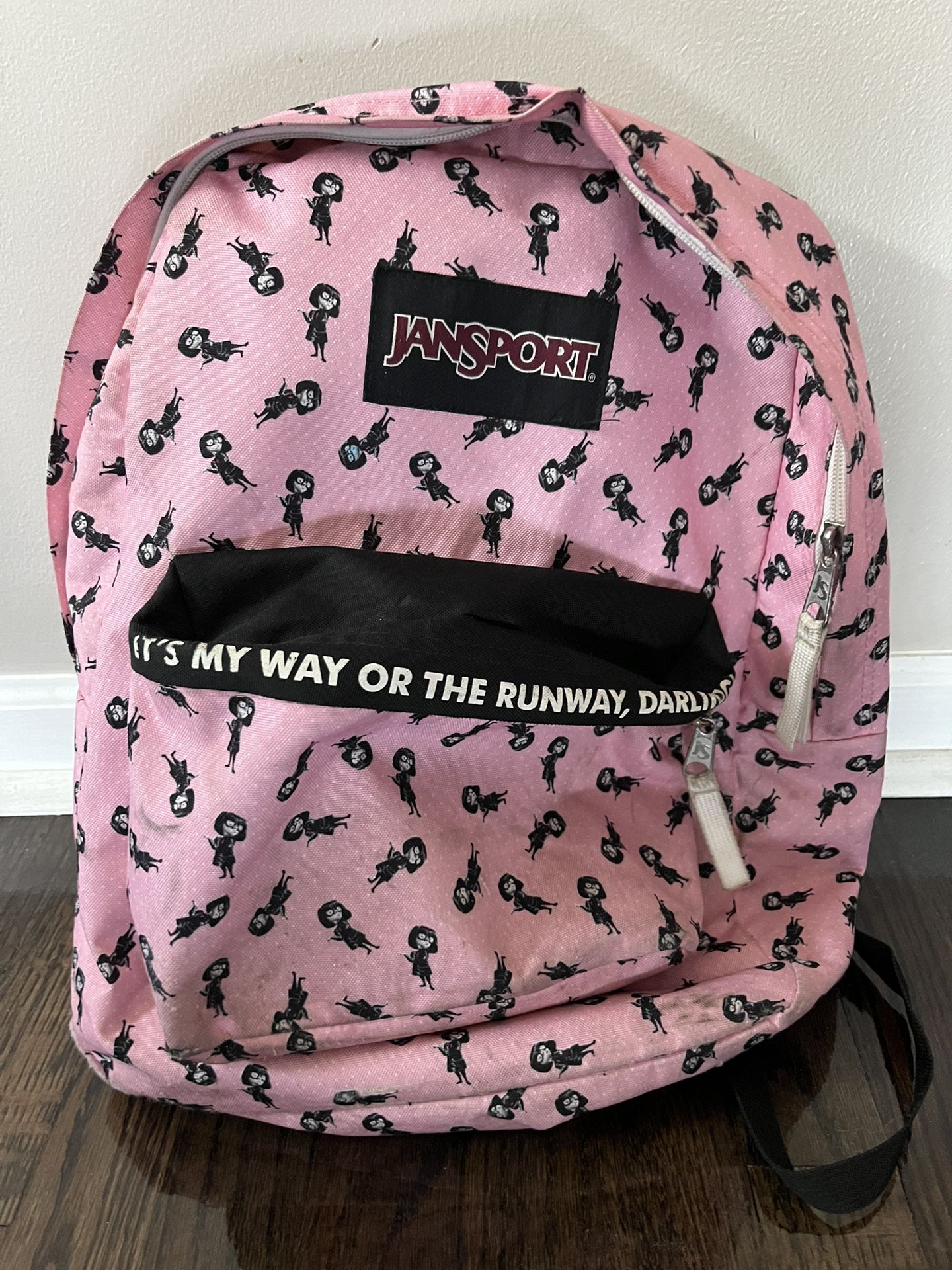 JanSport SuperBreak Disney Incredibles 2 Edna Backpack Bookbag