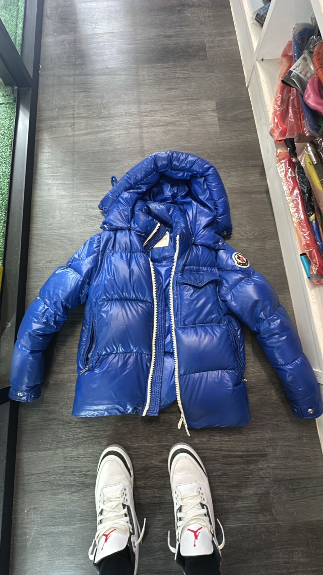 Moncler Blue Down Puffer Size 1