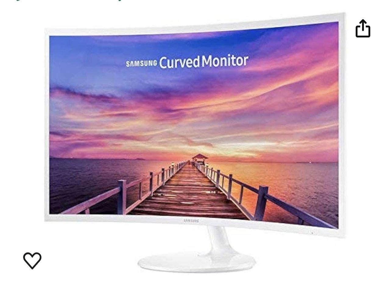Samsung 27” Curved Monitor White 