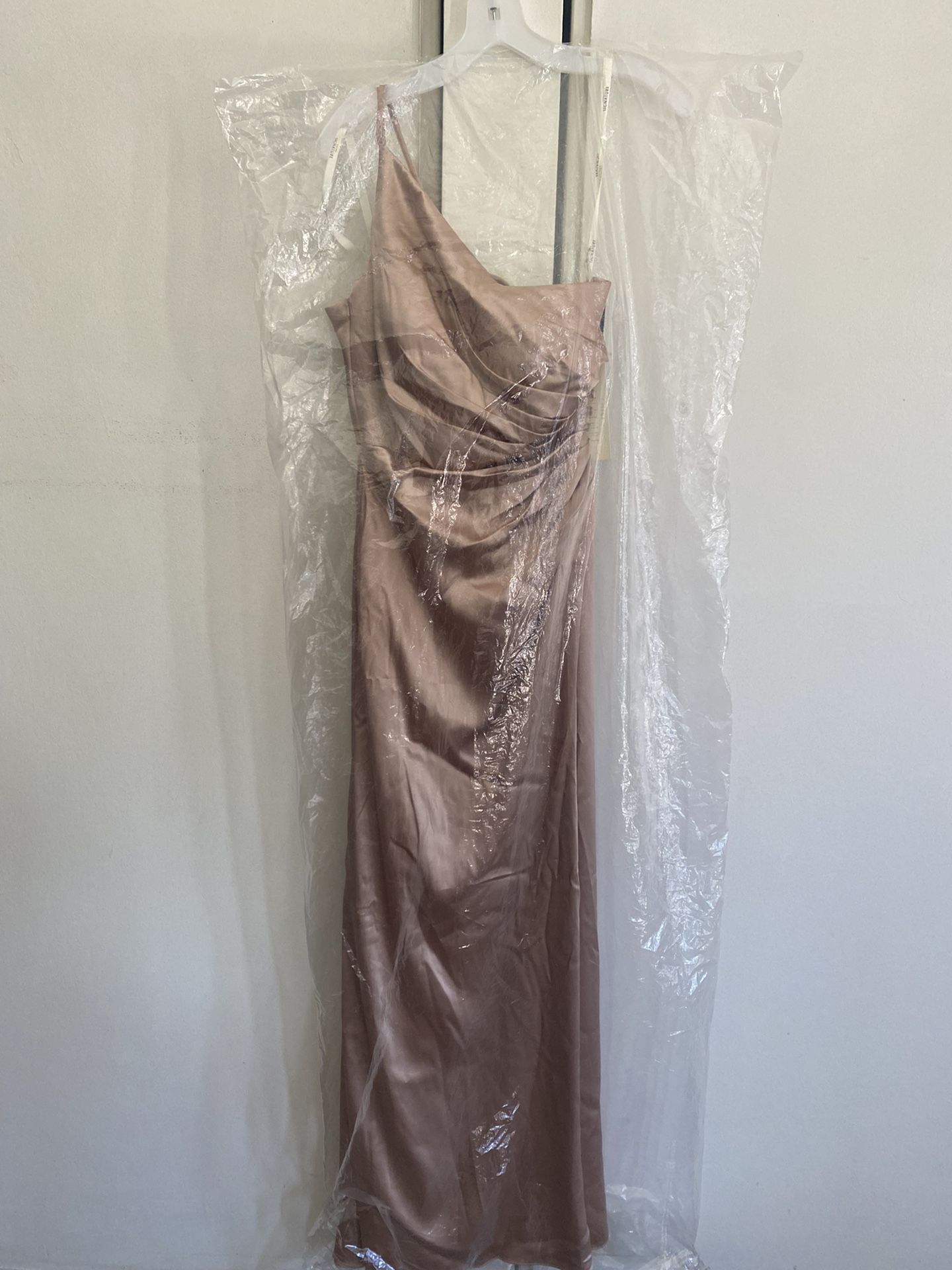 David's Bridal One Shoulder Bridesmaid Dress - buitengewoonvitaal.nl