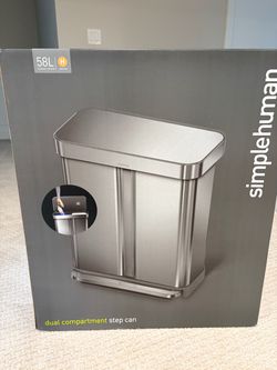 Simplehuman 58L Dual Compartment Step Can