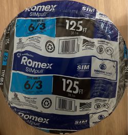 Romex 6/3 NM-B Wire 125 ft