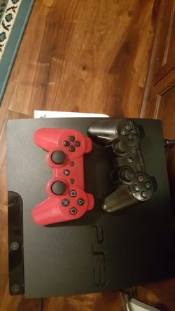 PS3 Game System, two controllers, games, and all cables. Great condition