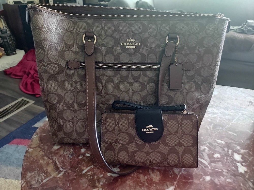 Coach Bag With Coach Wallet