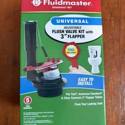 Fluidmaster 3 in. Toilet Flush Valve Repair Kit.