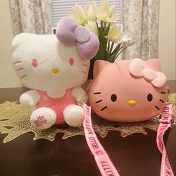 Hello Kitty, plushy and Crossbody bag