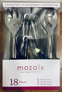 Mozaik 18-Piece Indoor/Outdoor Serving Utensils