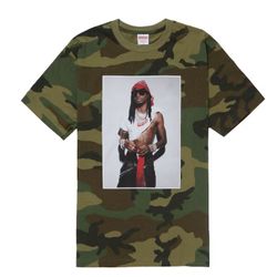 Supreme Playboy Carti Tee Woodland Camo