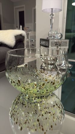 Speckled Glass Decorative Bowl