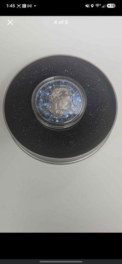 Canada Silver Coin with Spiderweb Colorized Design