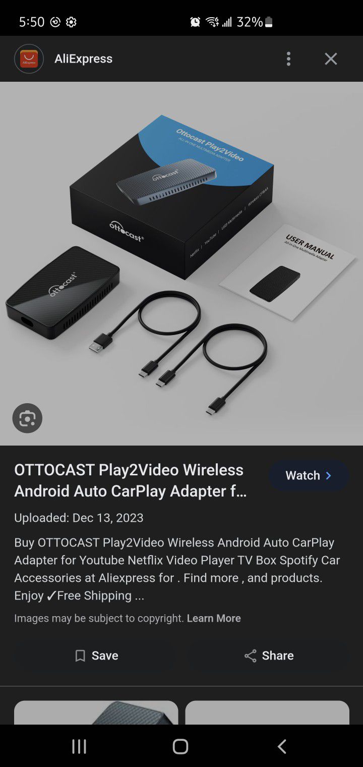 Ottocast Wireless Android Auto/Apple Car play + More 140 OBO for