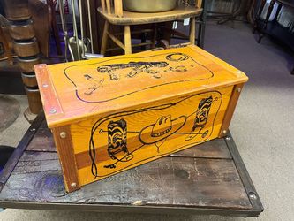 1950’s Western Wooden Toy Chest