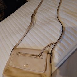Kate Spade New York  Leather Bag Cream