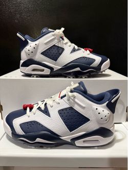 Nike Air Jordan 6 Retro G Golf Shoes White/Navy DV1376-101 Men's 6.5 B-Grade