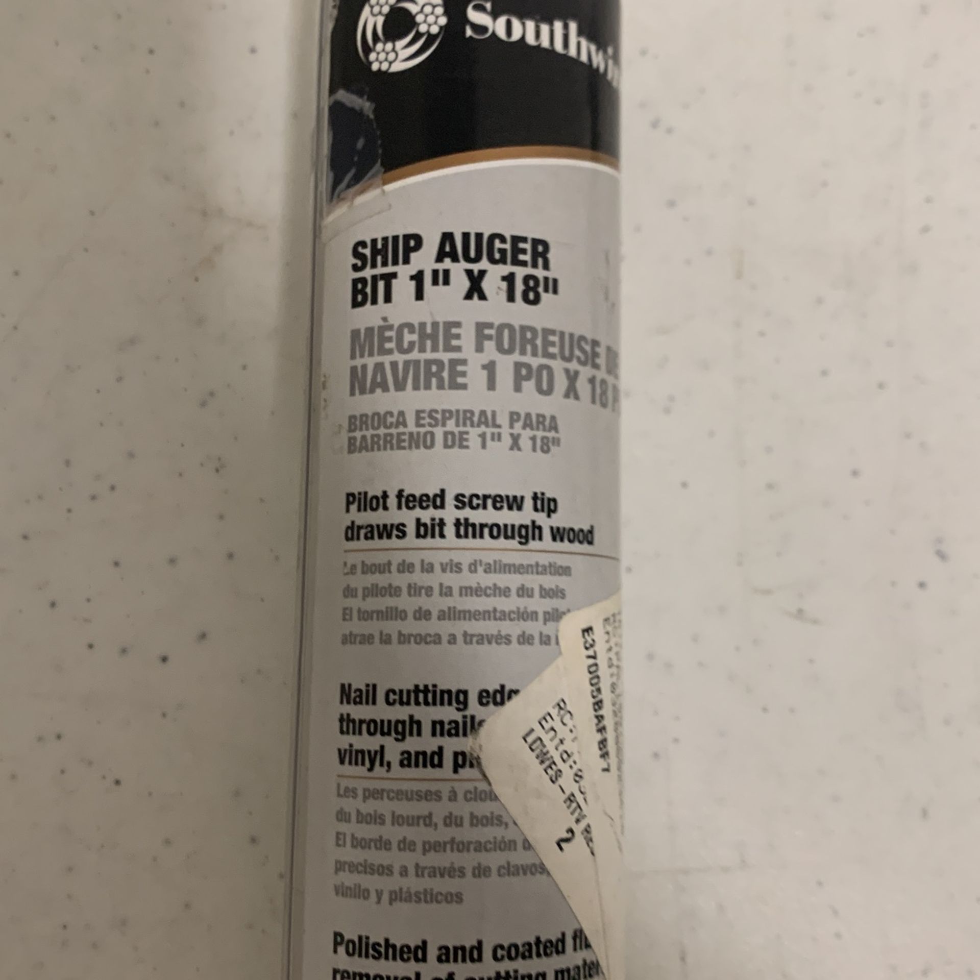 Ship Auger Bit 1”x18”